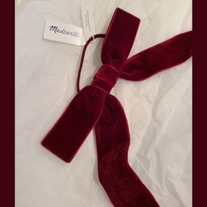 COPY - NWT Madewell Velvet Bow Hair Tie